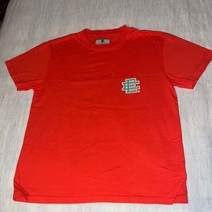 Eric Emanuel Tee (Deep Orange/Sea Green Logo) Small